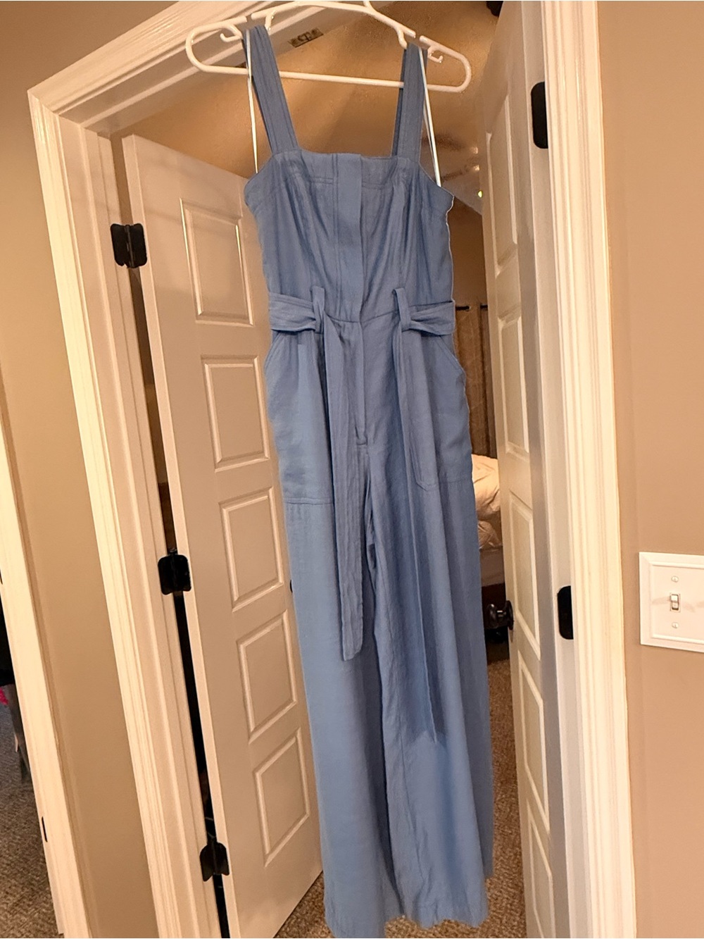 Taylor Wide-Leg Jumpsuit with Tie Waist